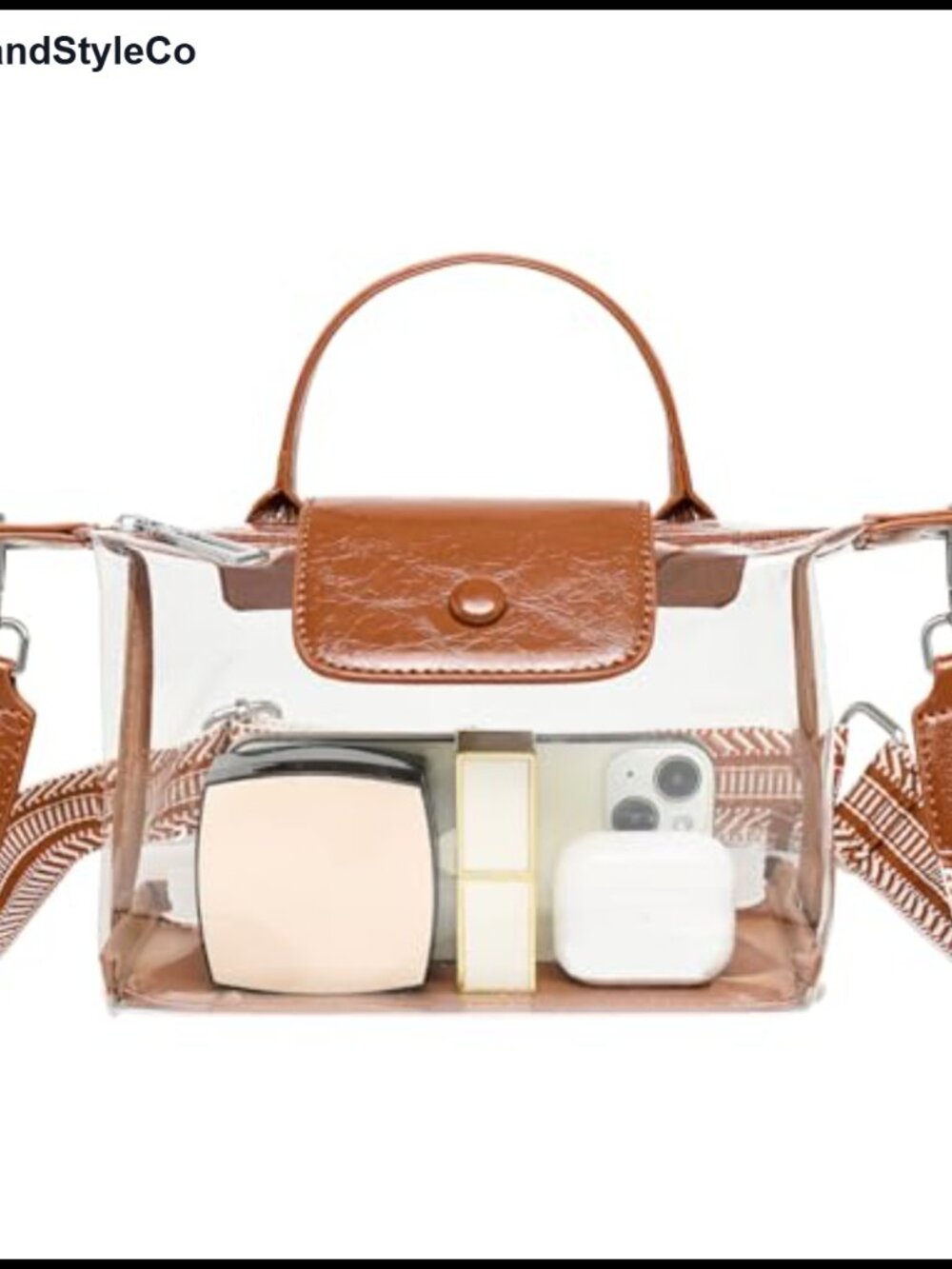 Clear Stadium Approved Crossbody Bag Waterproof TPU Satchel